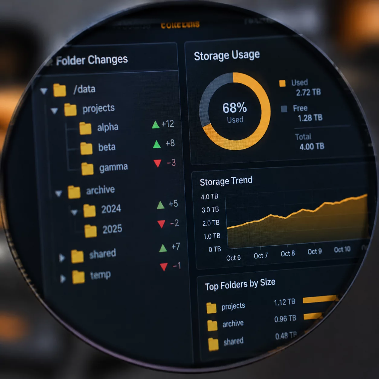 Storage Snapshot Delta Visualization